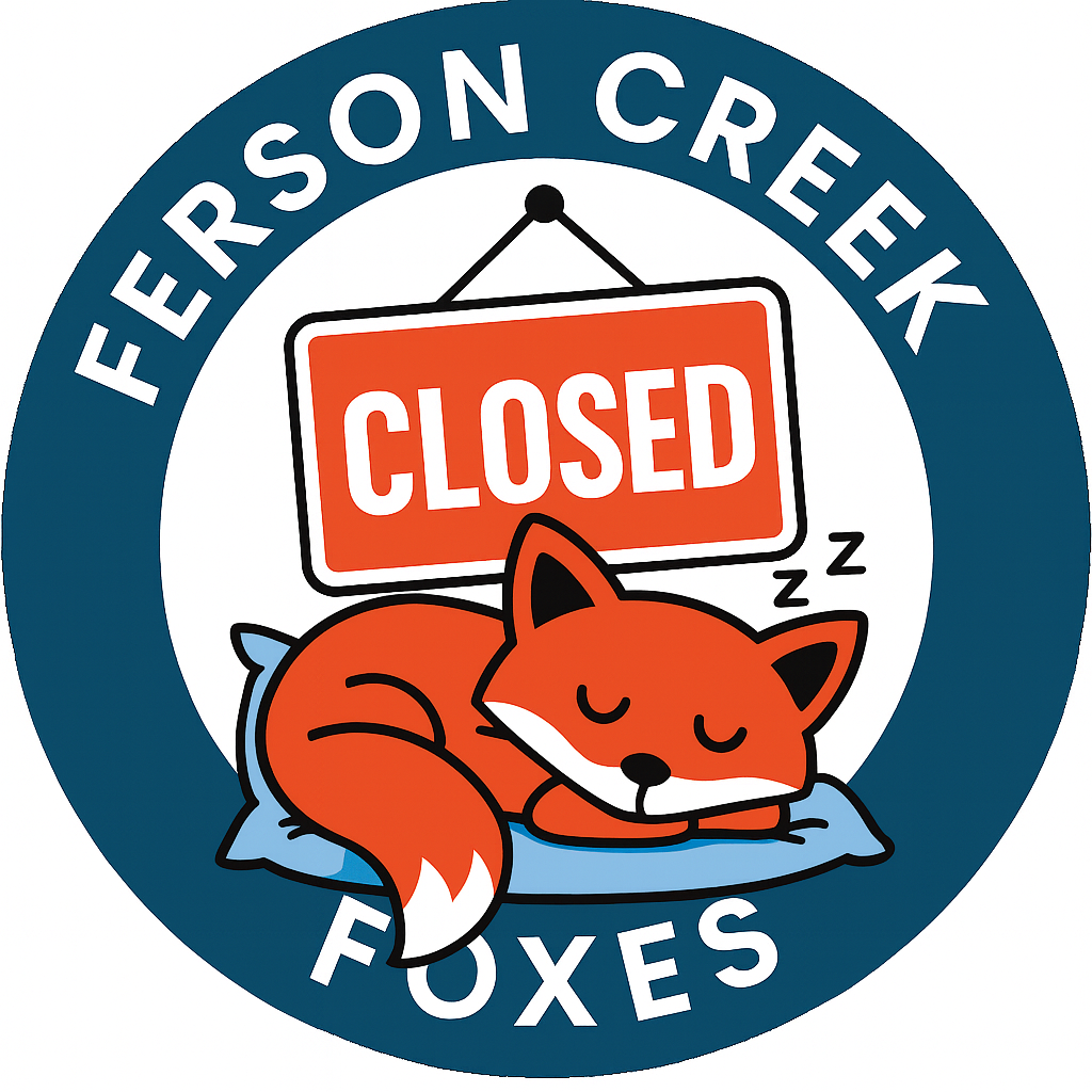 Fox sleeping - form is closed